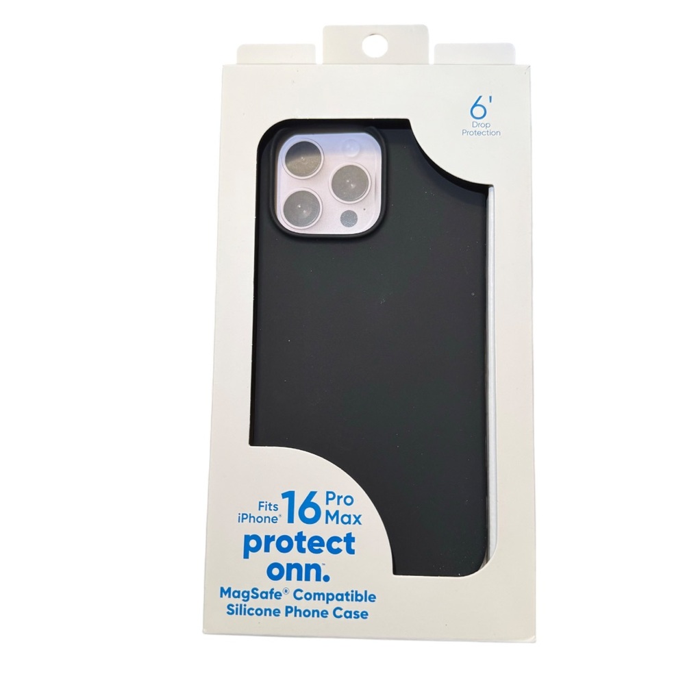 Black Silicone Phone Case for iPhone 16 Pro Max